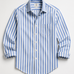 Growing Hives Classic Blue & White Striped Shirt